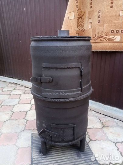 Печь для казана из дисков