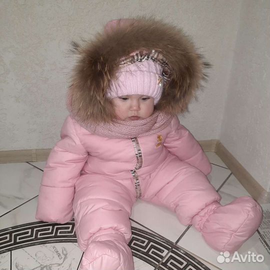 Детский зимний комбинезон на девочку