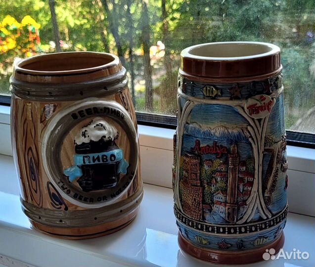 Кружки пивные керамика