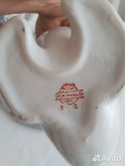 Винтажные статуэтки -рыбки,кошка