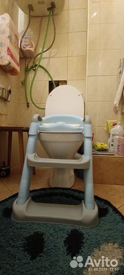 Сиденье детское со ступеньками на унитаз