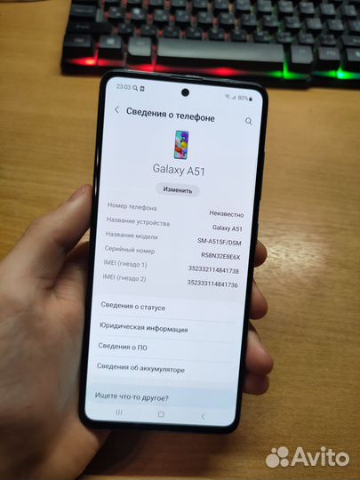 Samsung galaxy a51 6/128gb