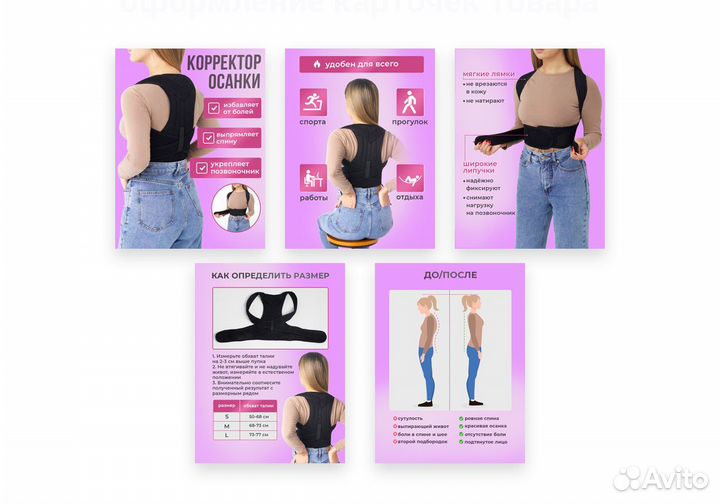 Дизайн карточек для маркетплейсов