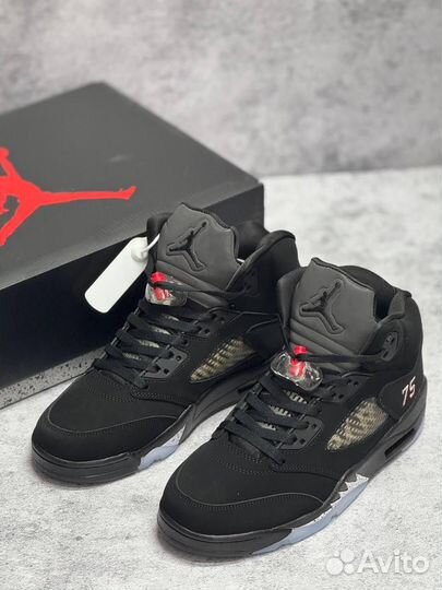 Кроссовки Nike Air Jordan 5 зимние (Арт.77784)