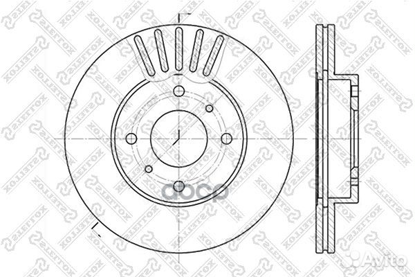 6020-2231V-SX диск тормозной передний Nissan P