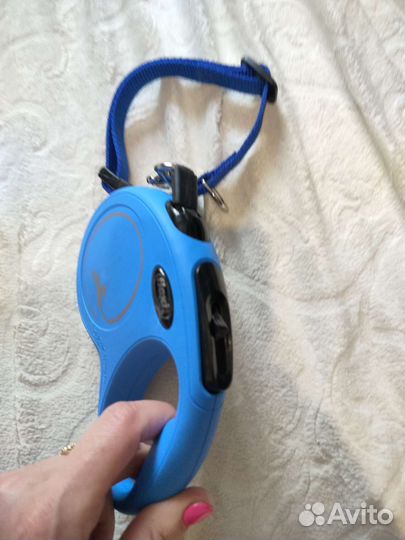 Ошейник для маленькой собаки с поводком