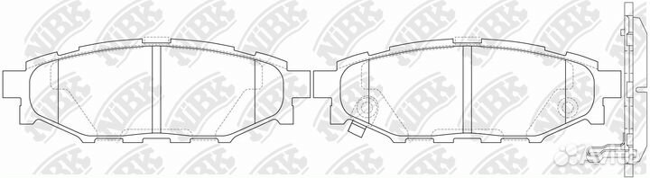 Колодки тормозные дисковые зад