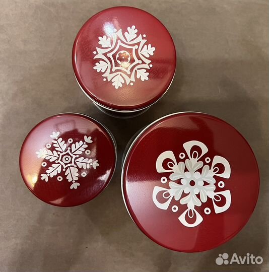 Набор металлических баночек Икеа Vinter 2020