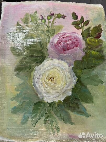 Картина маслом на холсте цветы