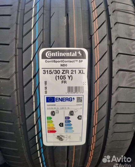 Continental ContiSportContact 5P 275/35 R21 и 315/30 R21 103Y