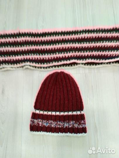 Комплект шапка и шарф женские. Торг