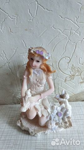 Статуэтки девочка-ангелочек и олень