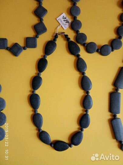 Бусы из лечебного шунгита-натуральный камень