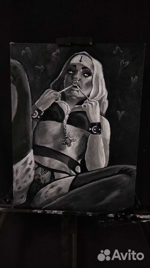 Картинка акрилом