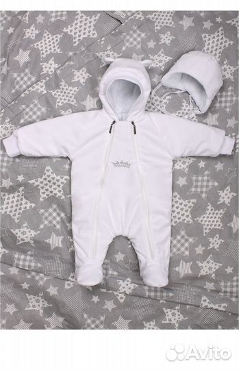 Комплект на выписку комбинезон и конверт зимний