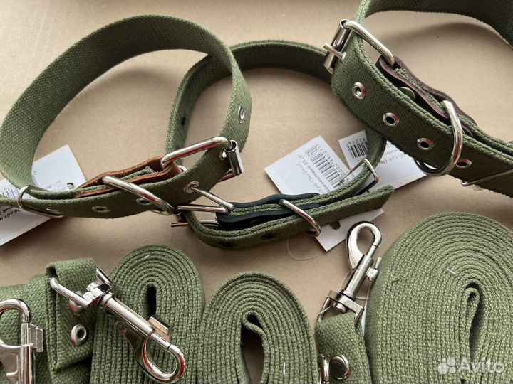 Поводки и ошейники для собак