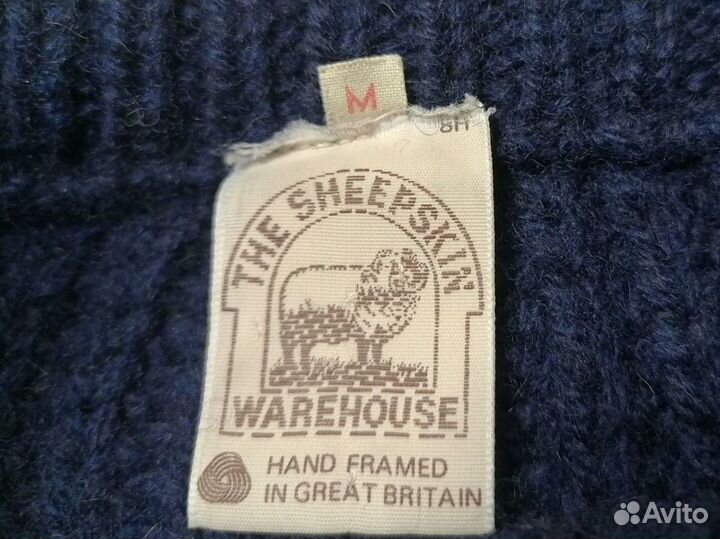 Шерстяной свитер Англия sheepskin warehouse винтаж