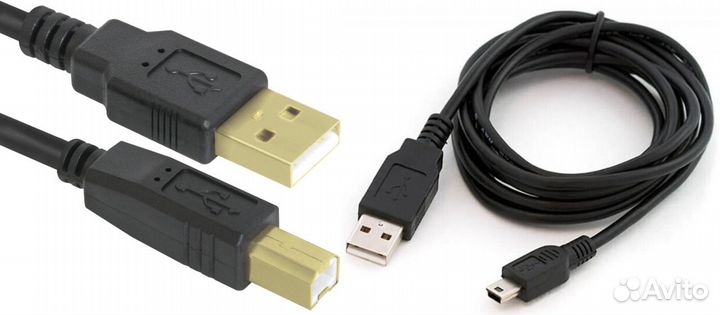 Кабеля для принтера и mini USB