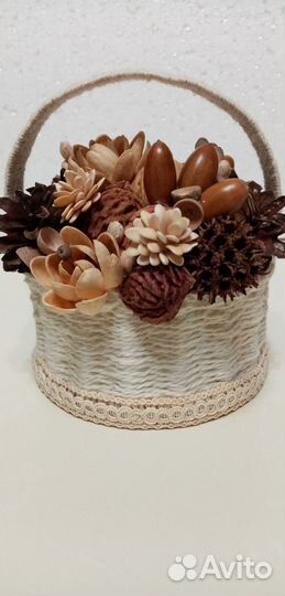 Поделка осенняя корзиночка
