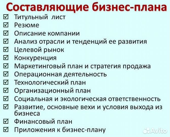 Бизнес план для соцконтракта