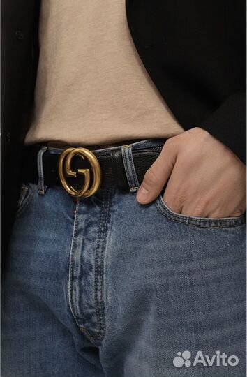 Ремень gucci кожаный