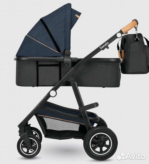 Коляска Lionelo Amber 3 в 1 Blue Navy