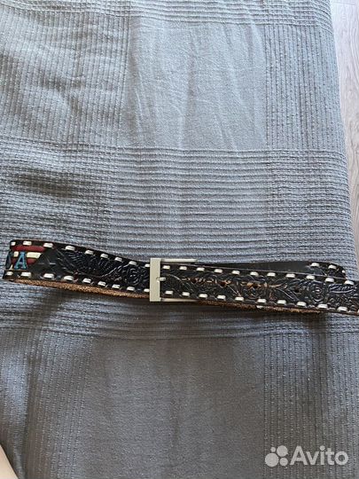 Ремень винтаж натуральная кожа