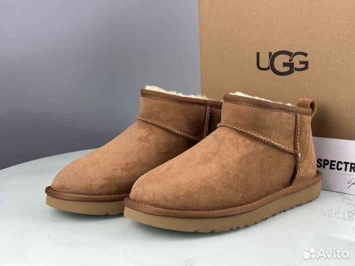 Женские угги Ugg ultra mini chestnut