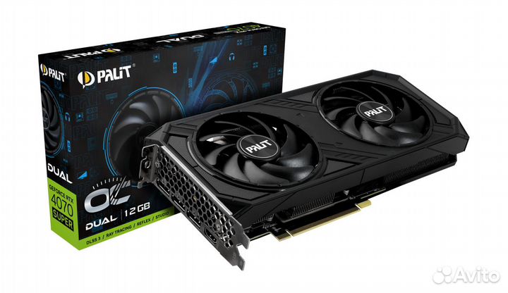 Видеокарта Palit RTX 4070 super Dual OC 12Gb