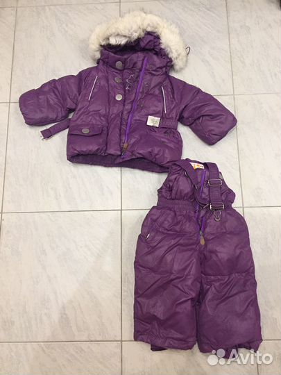 Зимний костюм на пуху. рост 80