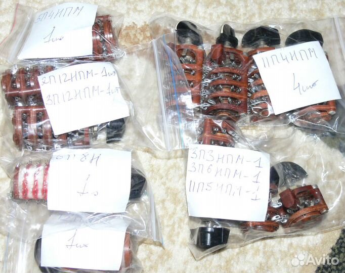 Переключатели галетные для радиоаппаратуры