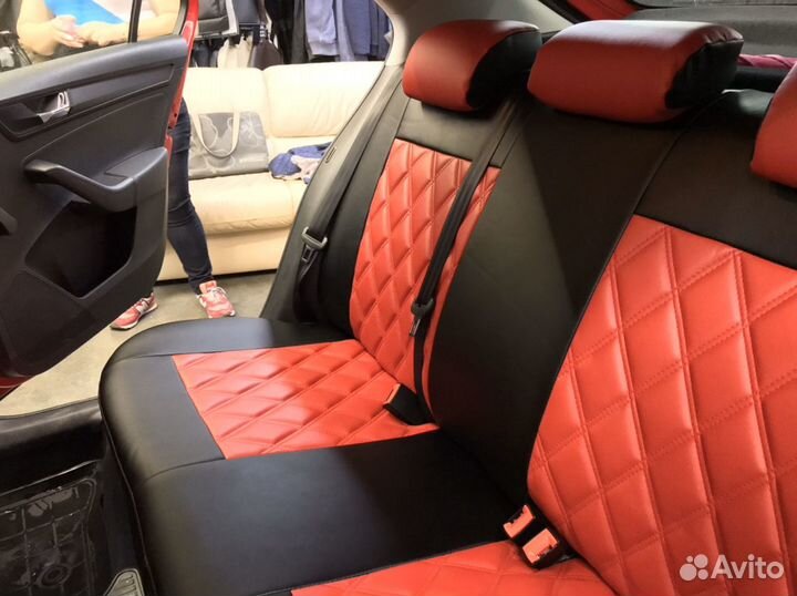Авточехлы для Шкоды накидки установка в подарок