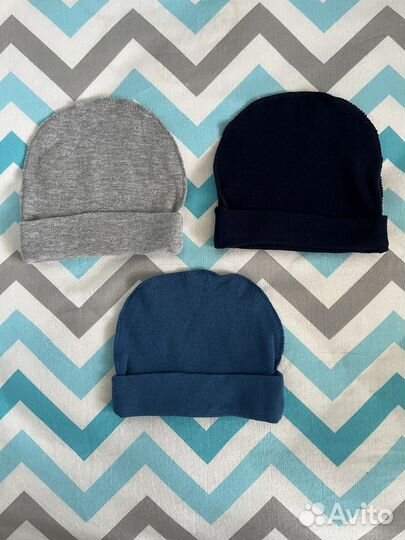 Шапки детские для младенцев (34-36 размер)