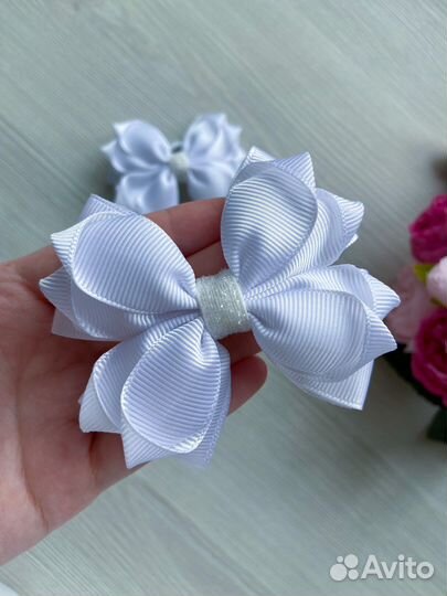 Бантики для волос ручной работы