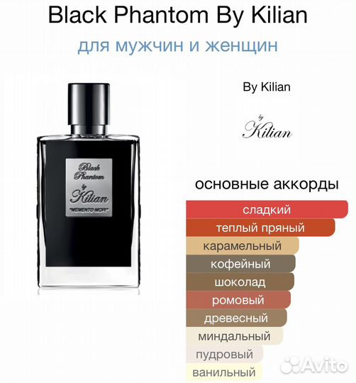 Духи Black phantom by kilian 100ml