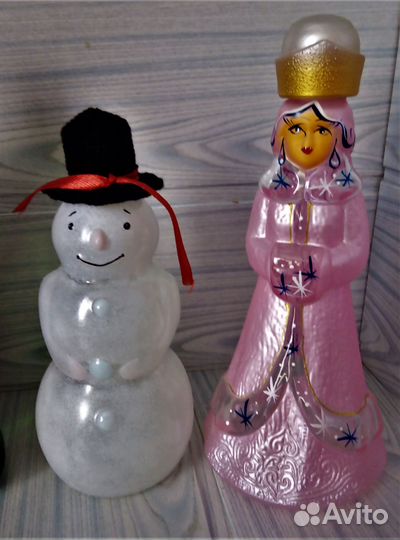 Новогодний набор фигурных бутылок