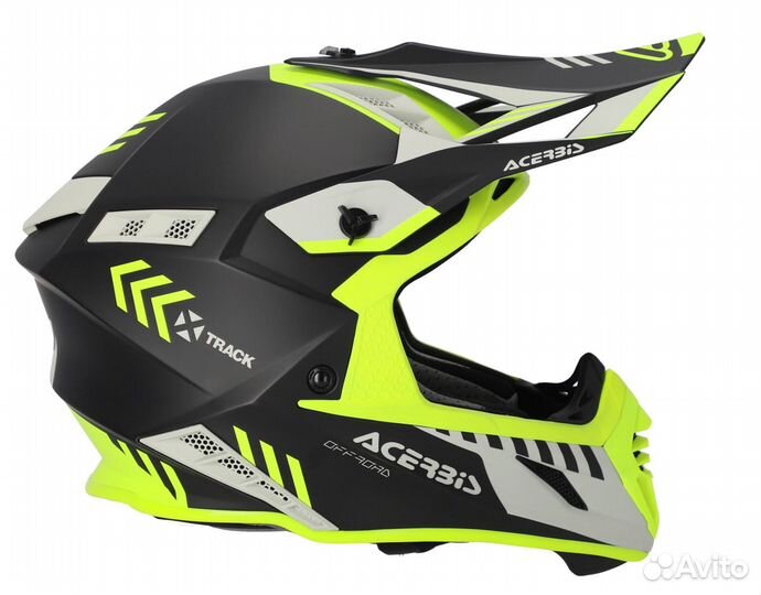 Шлем Acerbis X-track mips 22-06 Yellow Fluo/Black