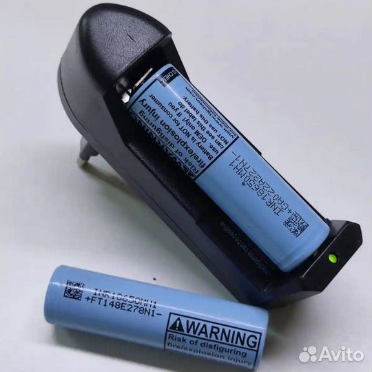 Новое зарядное устройство + 2шт. 18650 Б.У