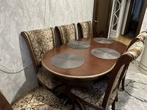 Кухонный стол со стульями деревянные
