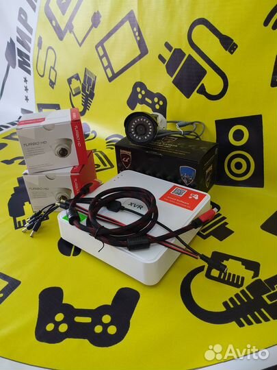 Комплект видеонаблюдения в пивной маркет установка