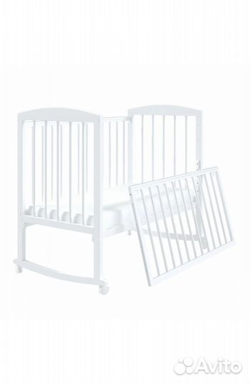 Детская кровать белая +. 60*120