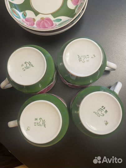 Чайный сервиз неполный Вербилки / дмитровский фз