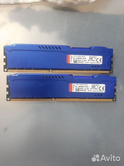 Оперативная память ddr3 16 gb hyperx fury blue