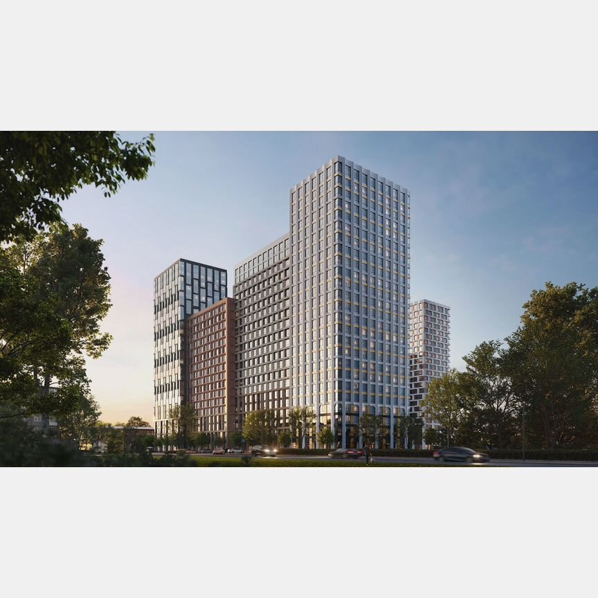 2-к. квартира, 85,4 м², 2/25 эт.