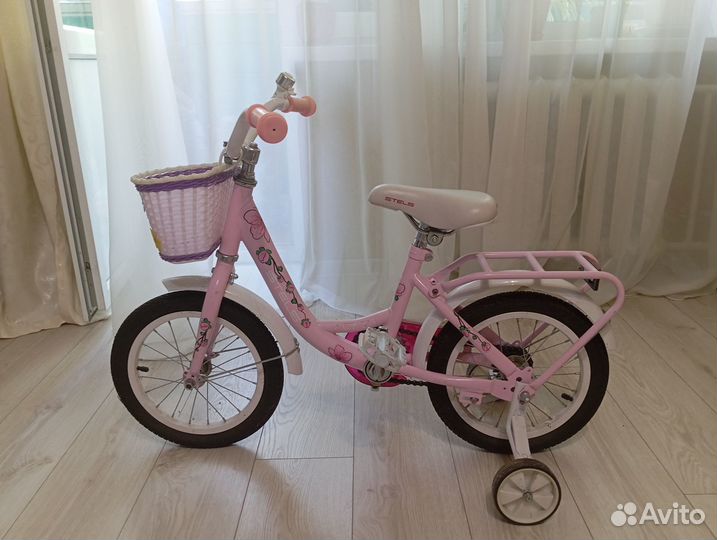 Детский велосипед 14 дюймов stels для девочки