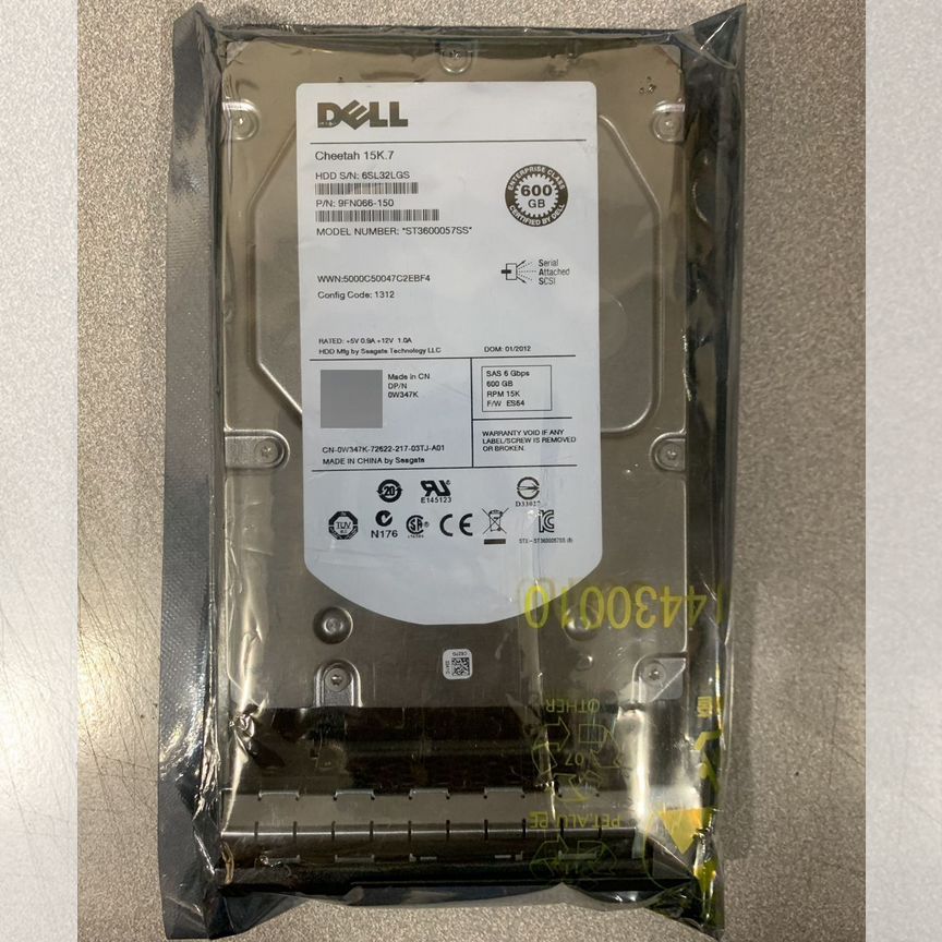[ST3600057SS] Жесткий Диск Dell 600gb 15k 6gb Sas 3.5 St3600057ss
