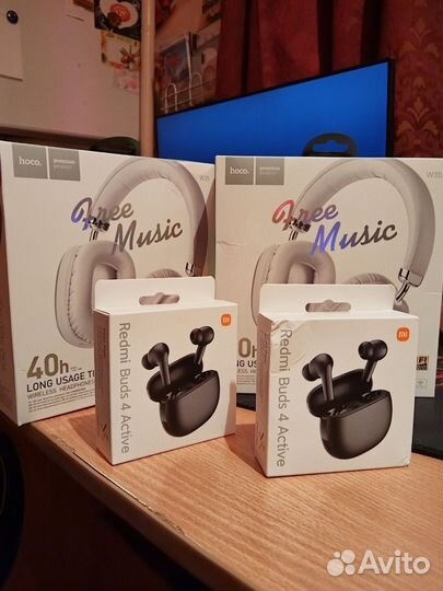 Наушники беспроводные Hoco W35/Xiaomi Redmi Buds 4