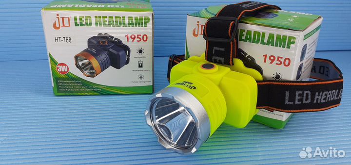 Аккумуляторный фонарь Jd 800w Налобный Яркий