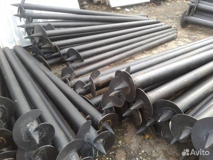 Винтовые сваи с установкой