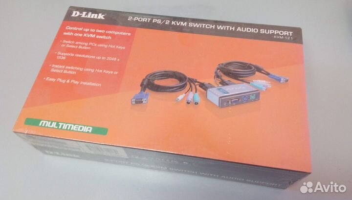 KVM-переключатель D-Link KVM-121